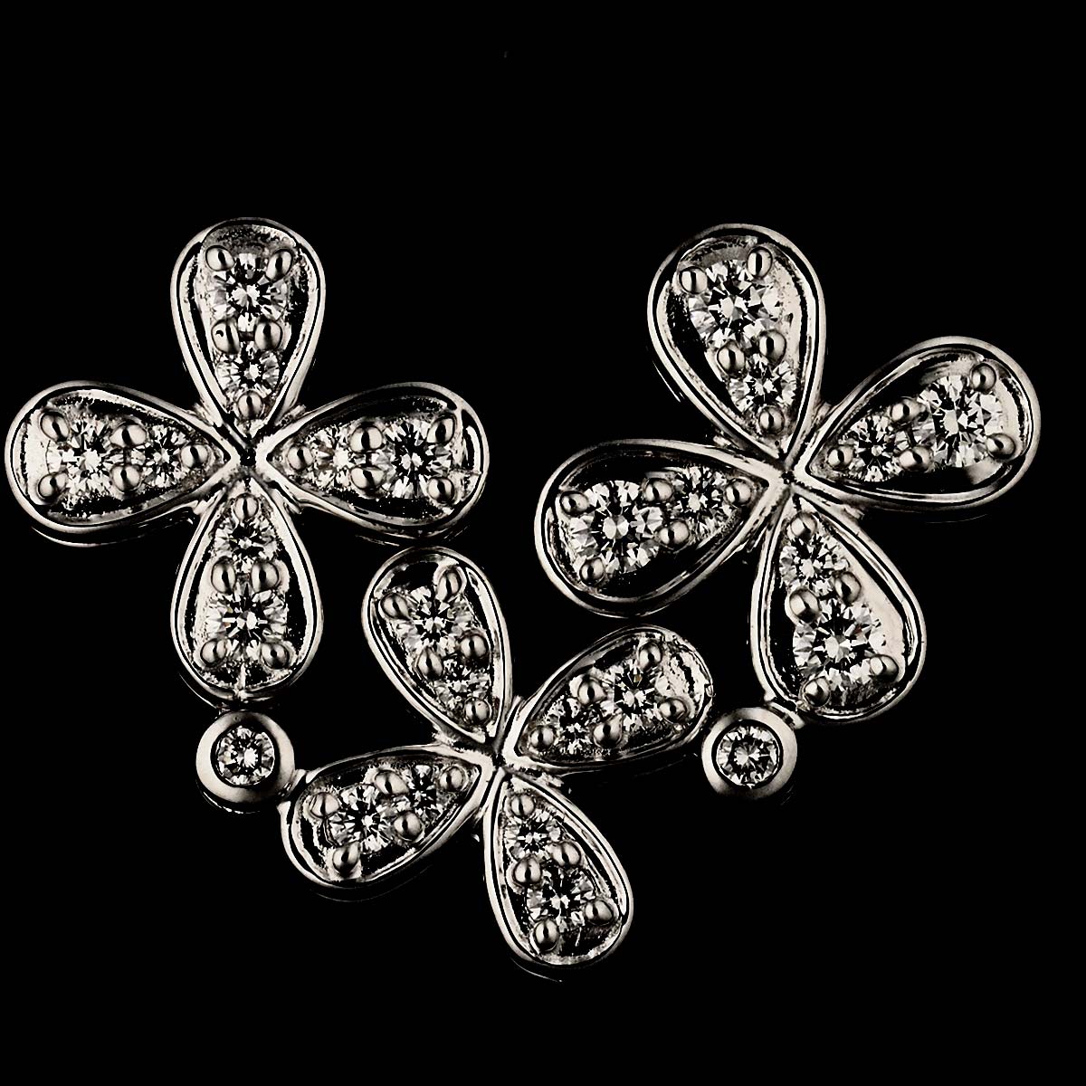 Diamond 0.45ct Necklace 18K White Gold 750