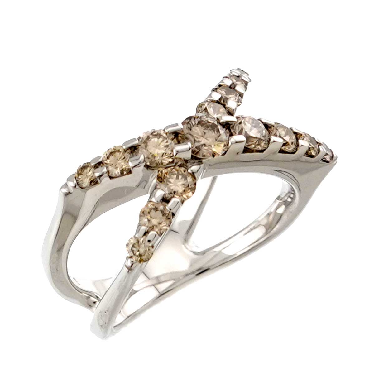 Diamond 1.00ct Ring 18K WG 750 size5.75-6(US)