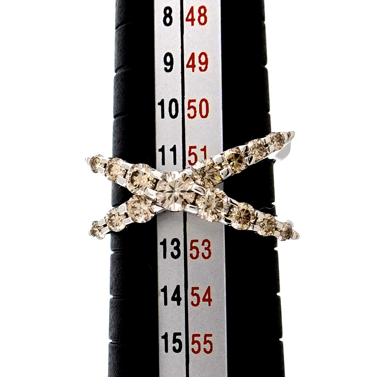 Diamond 1.00ct Ring 18K WG 750 size5.75-6(US)