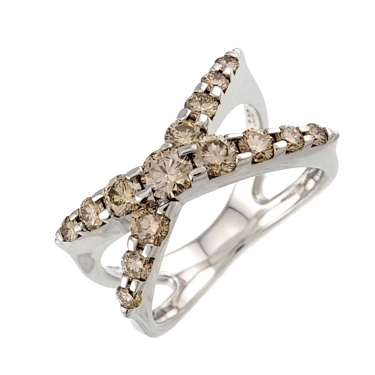 Diamond 1.00ct Ring 18K WG 750 size5.75-6(US)