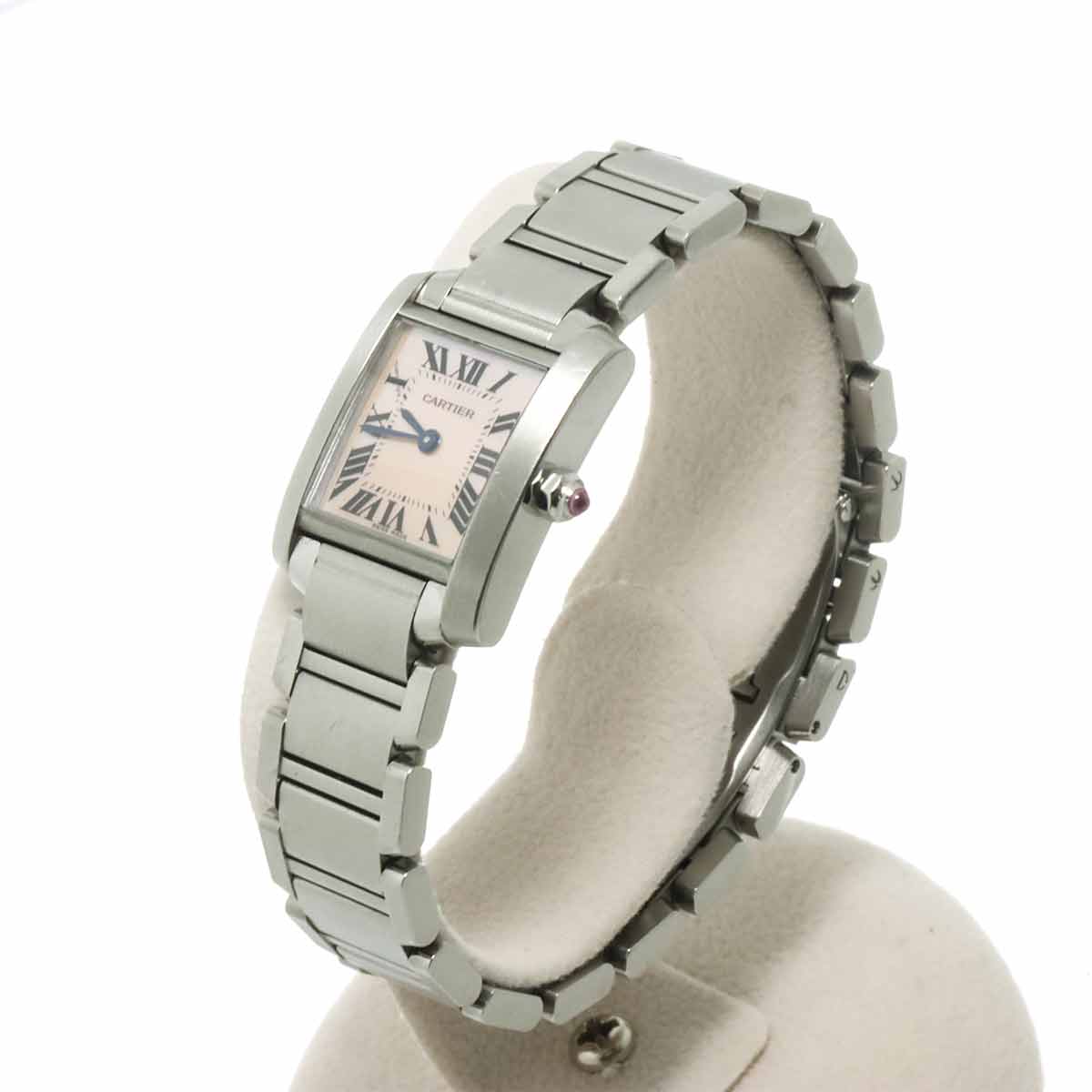 Tank Francaise SM W51028Q3 Quartz Pink Shell Dial Ladies
