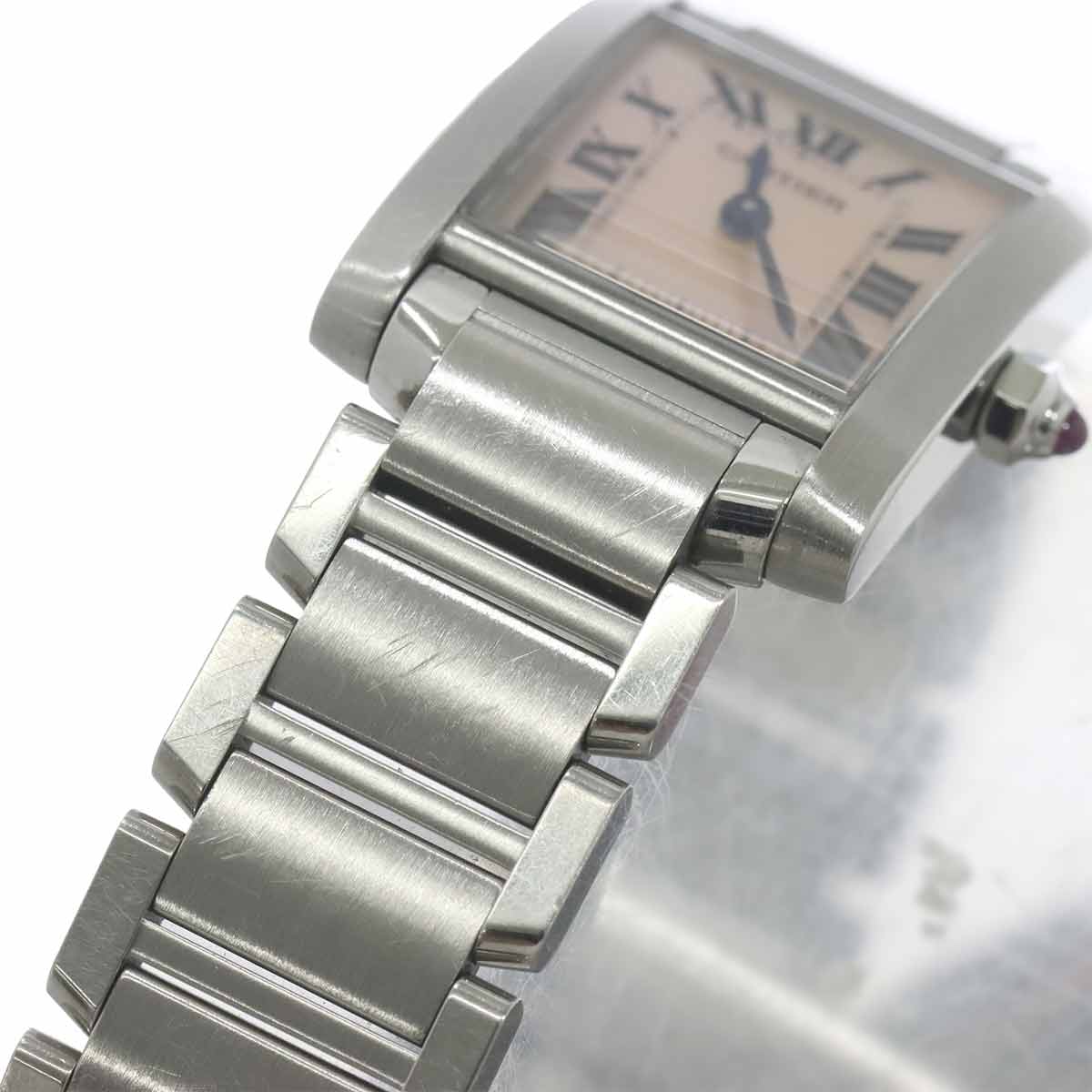 Tank Francaise SM W51028Q3 Quartz Pink Shell Dial Ladies