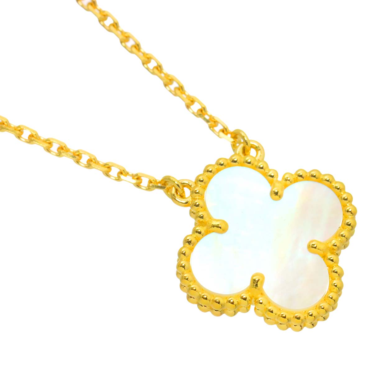 Vintage Alhambra MOP Necklace 18K YG 750