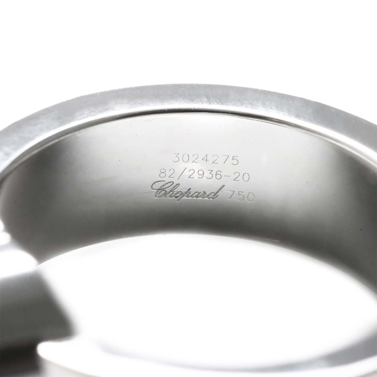 Happy Diamond Heart Ring 18K White Gold 750 Size5.75-6(US)