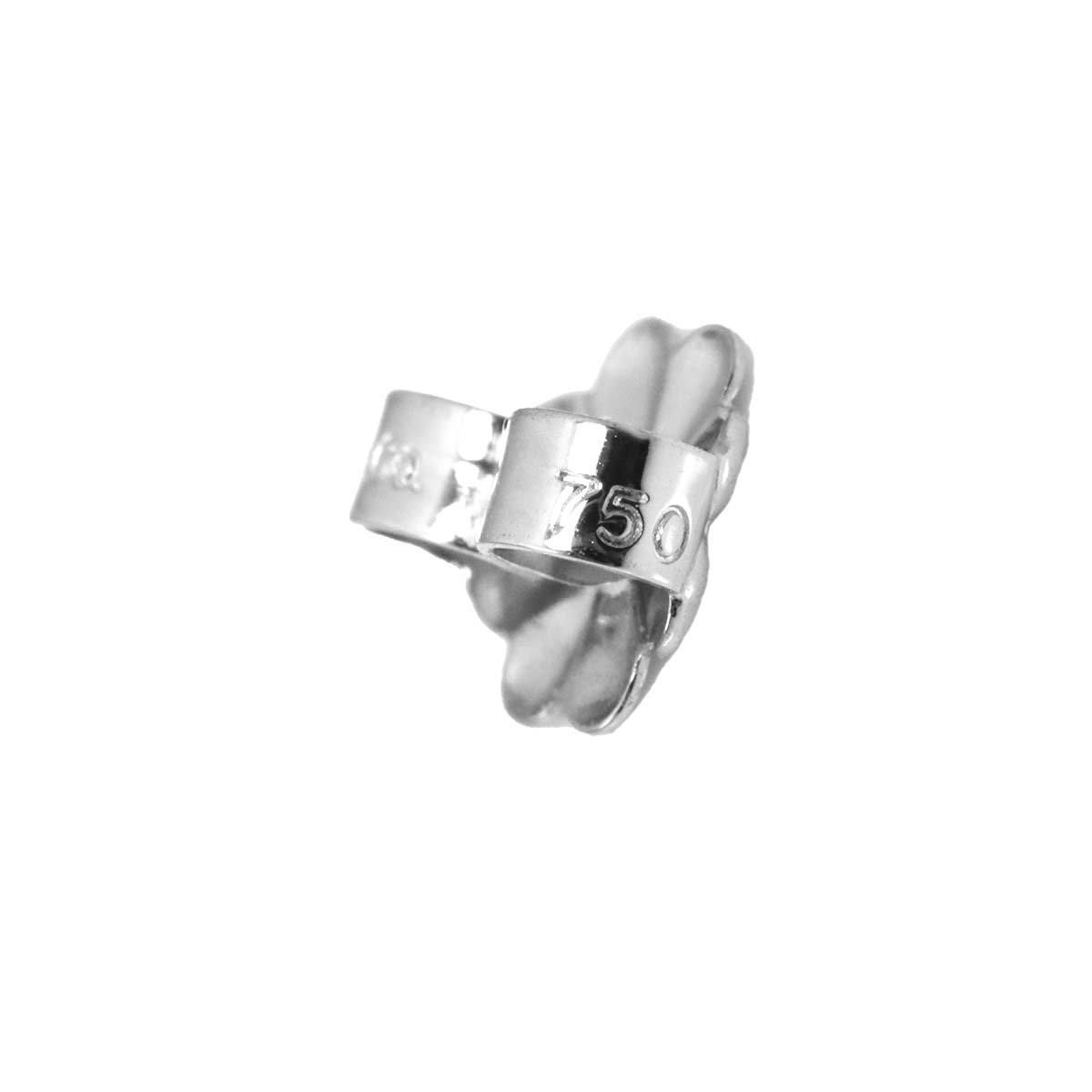 Signature Diamond Earrings Pierced 18K WG 750