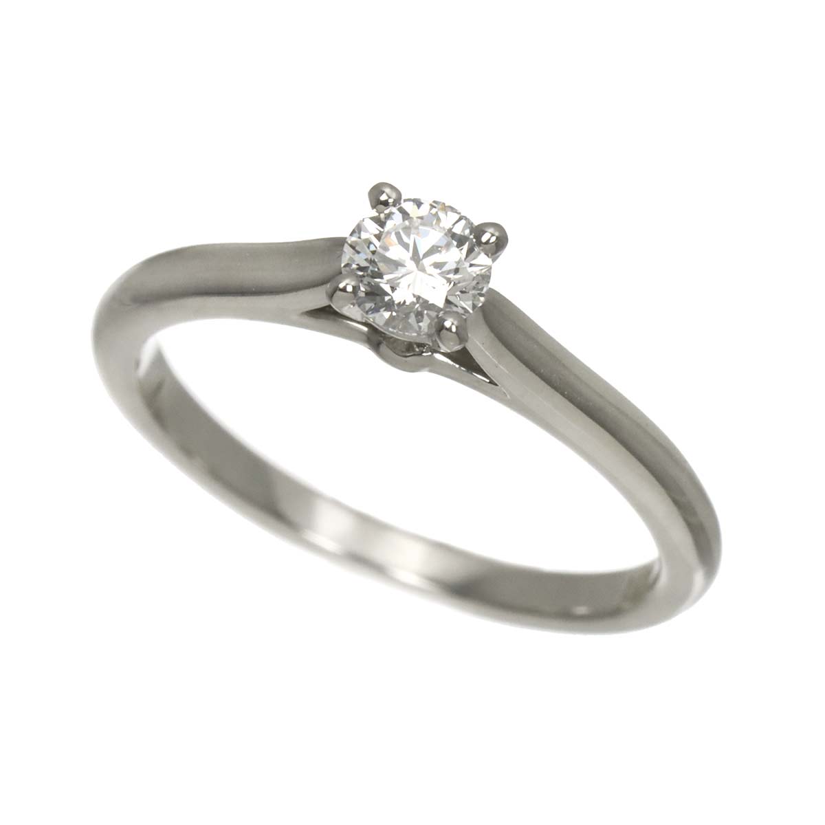 Diamond 0.24ct D/VS2/EX Ring Platinum size49 4.75-5(US)