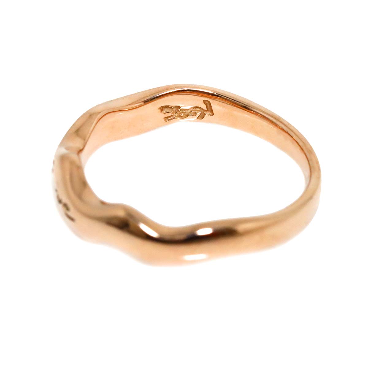 Diamond Ring 18K YG PG 750 size5.75-6(US)