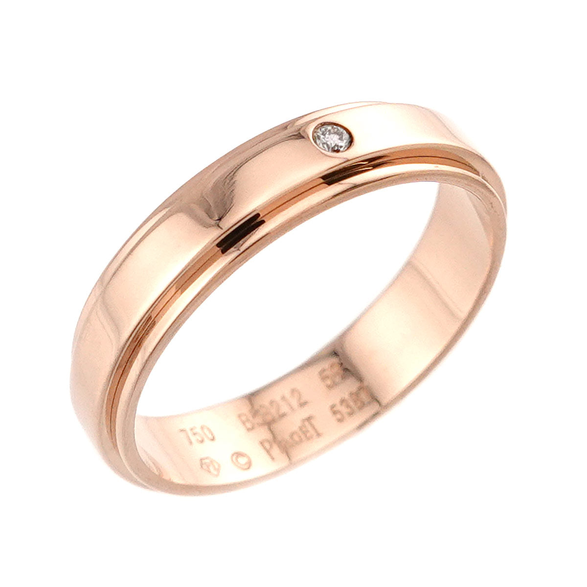 Possession Diamond Ring 18K Pink Gold 750 Size59 8.25(US)
