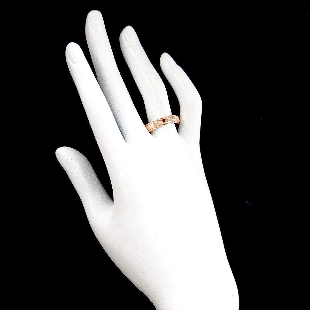Possession Diamond Ring 18K Pink Gold 750 Size59 8.25(US)