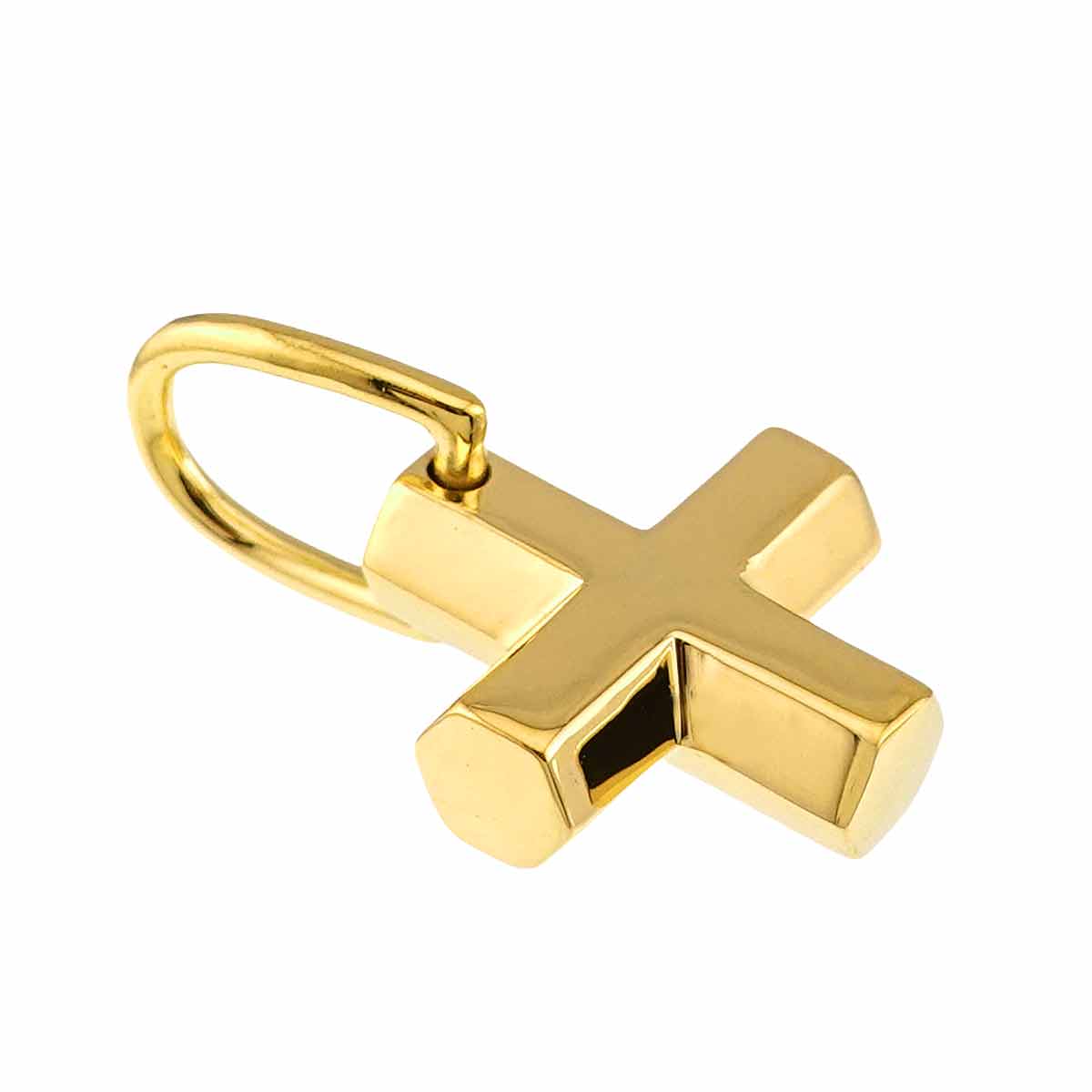 Greek Cross Pendant Top 18K YG 750