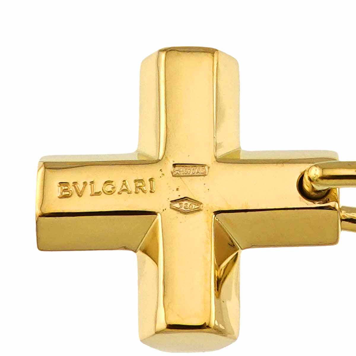 Greek Cross Pendant Top 18K YG 750