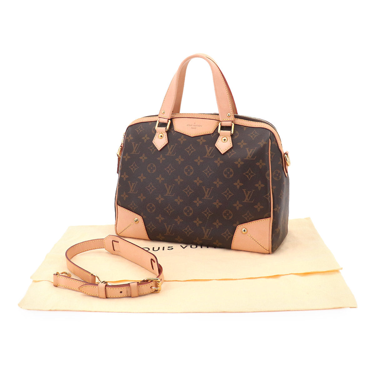 Monogram Retiro PM Hand Shoulder Bag Brown M40325 Purse