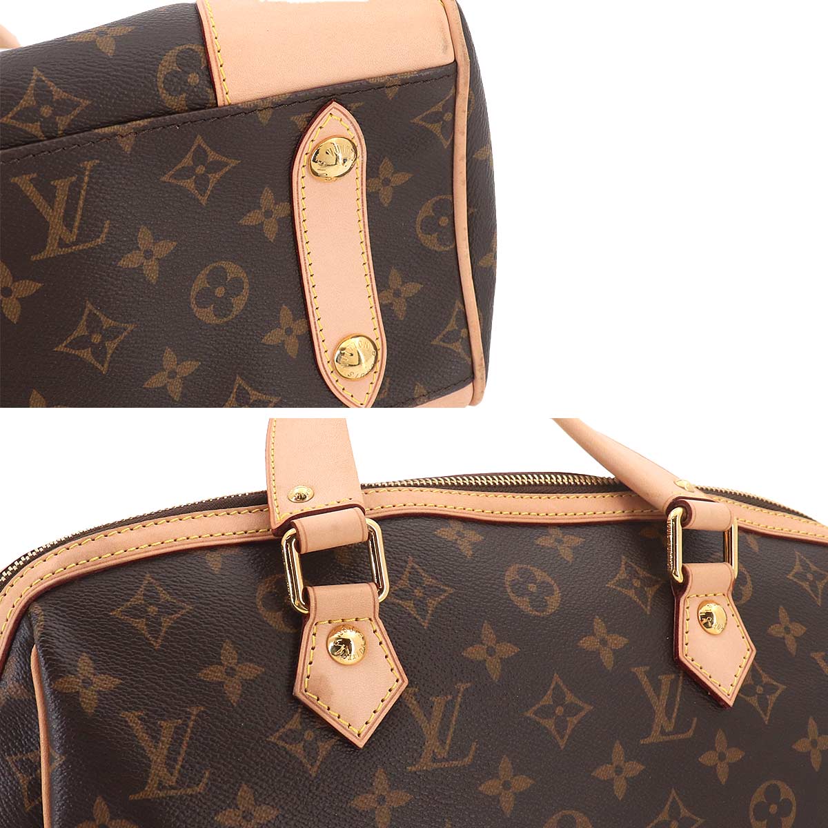 Monogram Retiro PM Hand Shoulder Bag Brown M40325 Purse