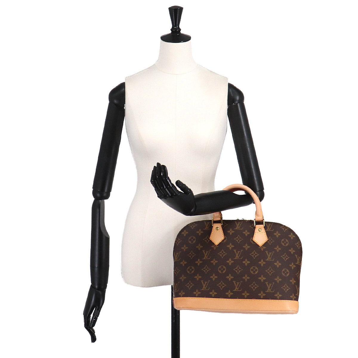 Monogram Alma Hand Bag Brown M51130 Purse