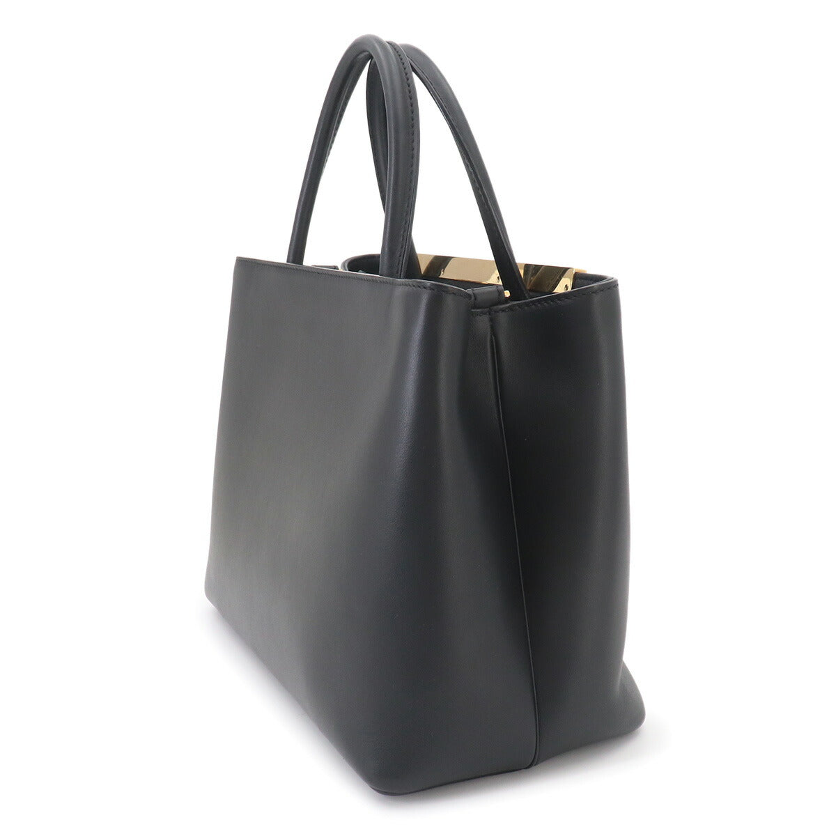 Petit 2jours Monster Eyes Hand Shoulder Bag Leather Black 8BH253