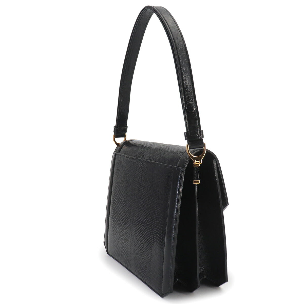 Shoulder Bag Leather Black Vintage Purse