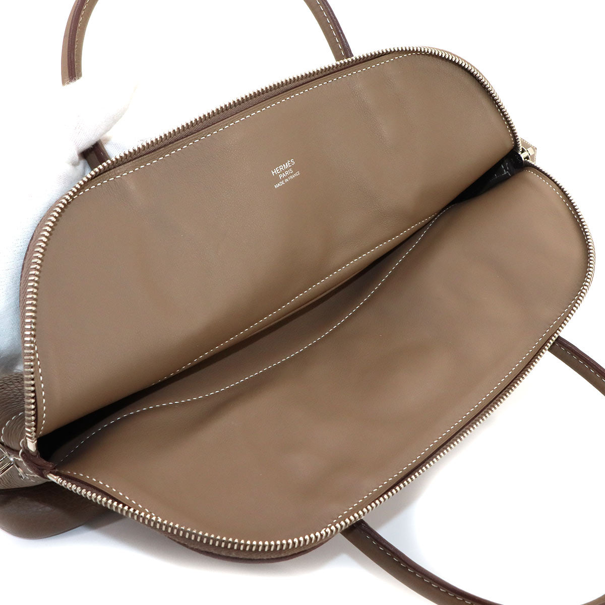 Bolide 31 2way Hand Shoulder Bag Taurillon Clemence Etoupe