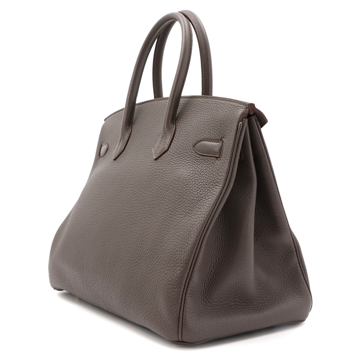 Birkin 35 Togo Etain Hand Bag Gray Purse