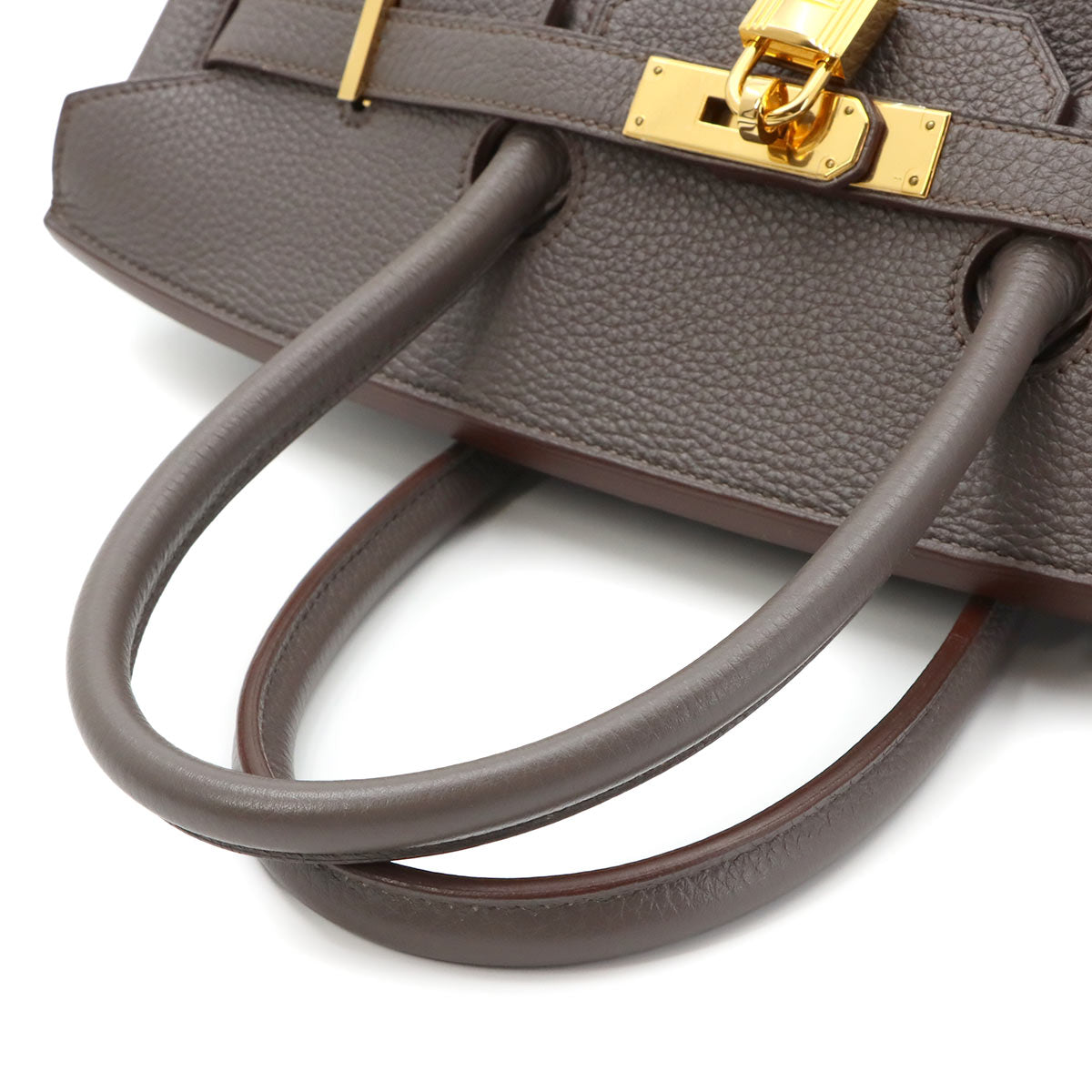 Birkin 35 Togo Etain Hand Bag Gray Purse