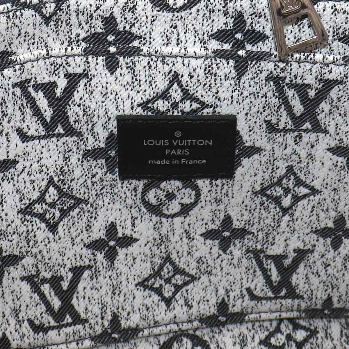 Monogram Jacquard Denim Onthego MM Tote Shoulder Bag