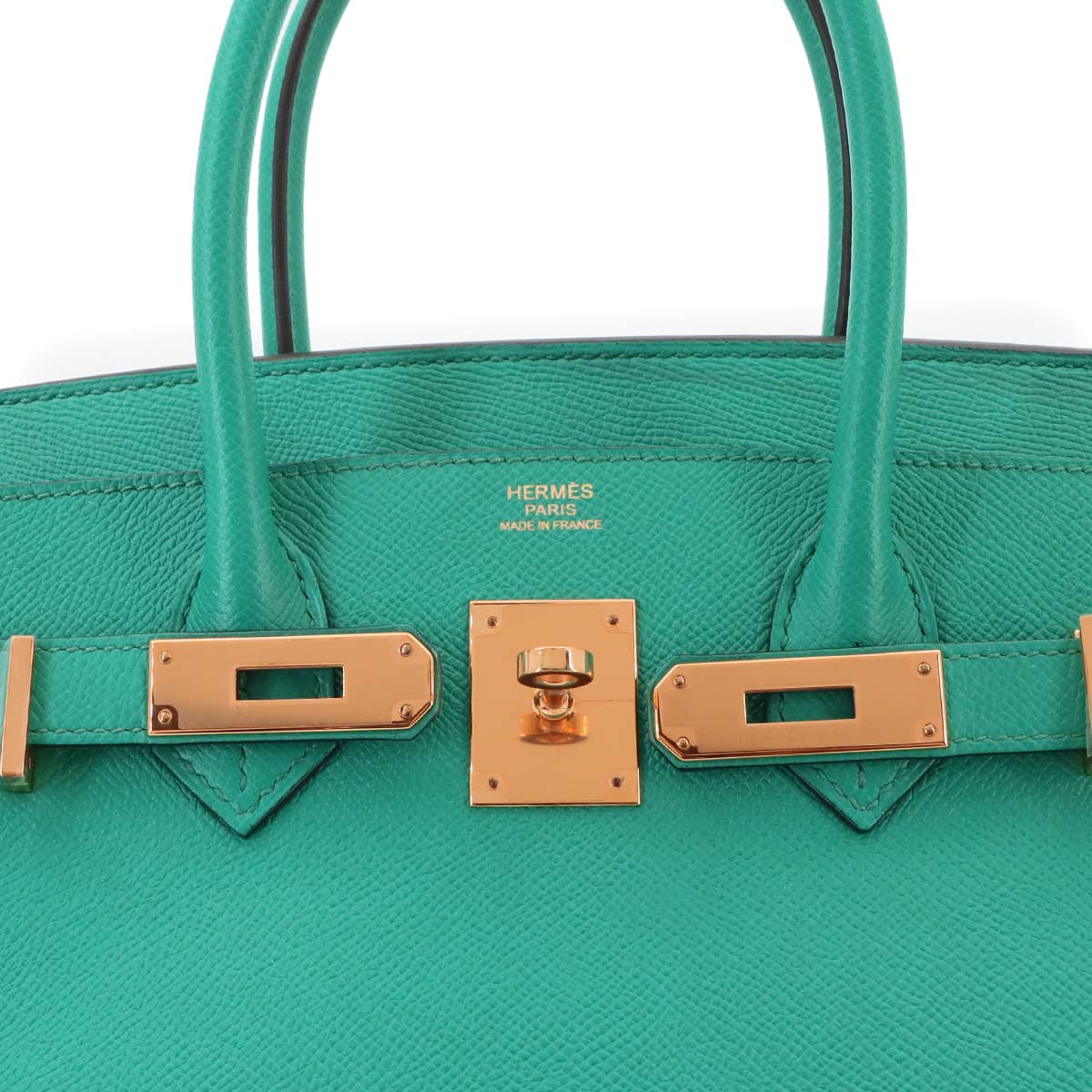 Birkin 30 Veau Epsom Bleu Paon Hand Bag Purse