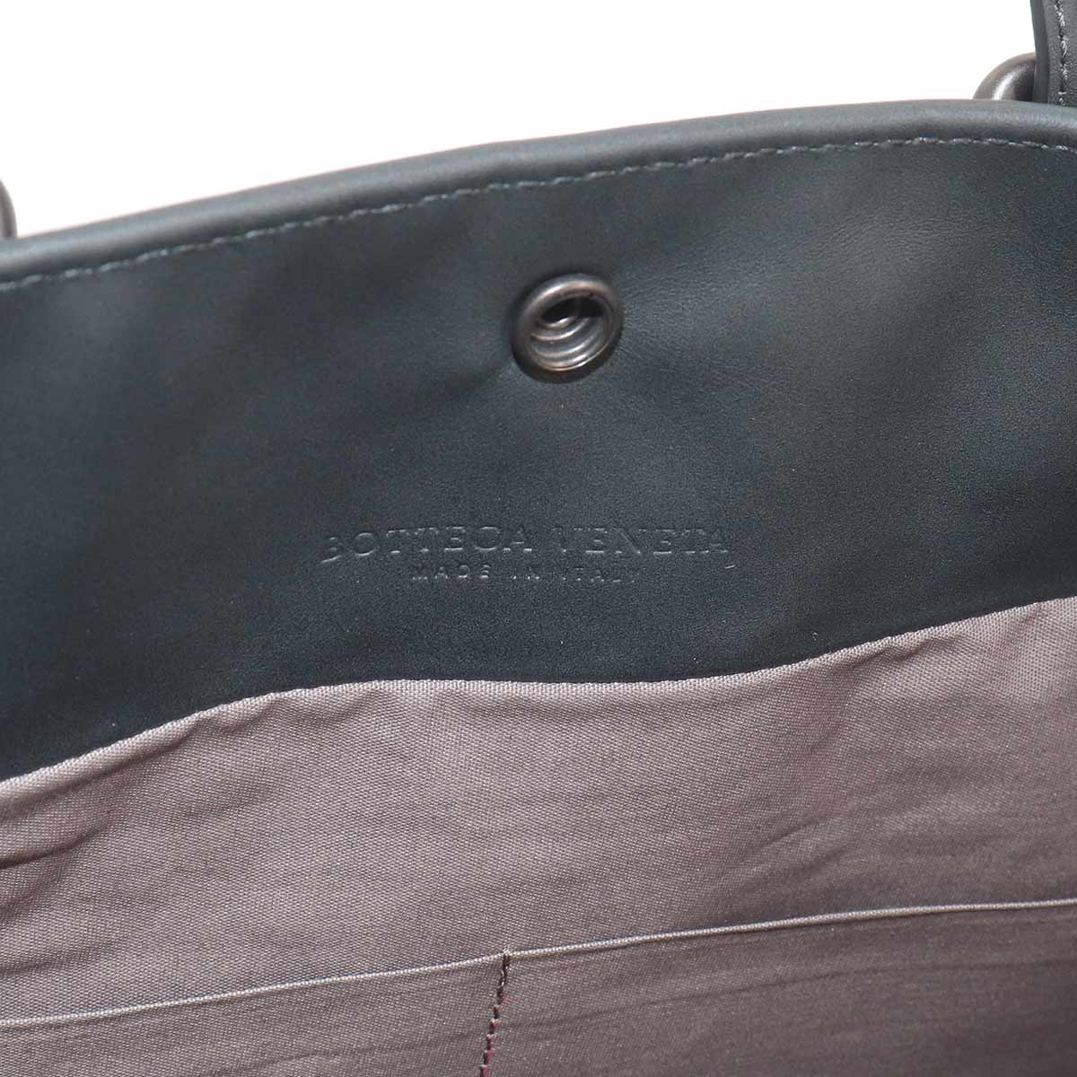 Intrecciato VN Acatre Tote Bag Leather Dark gray