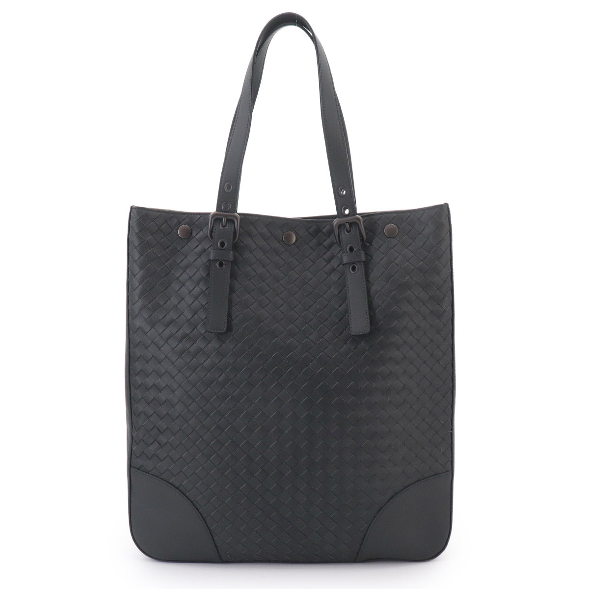 Intrecciato VN Acatre Tote Bag Leather Dark gray