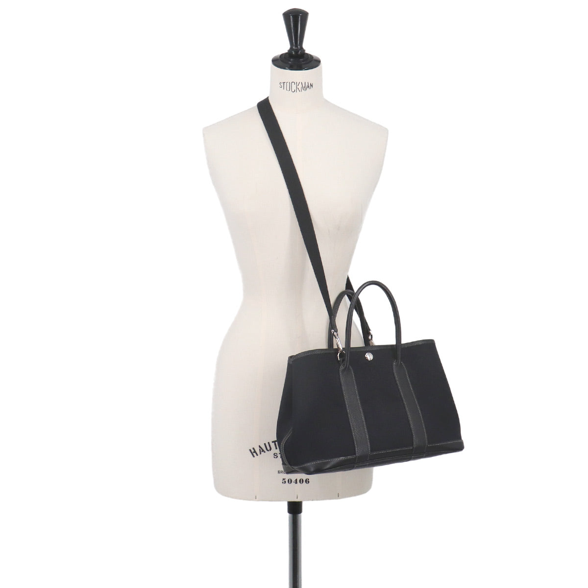 Garden Party TPM 2way Tote Shoulder Bag Toile Officier Black