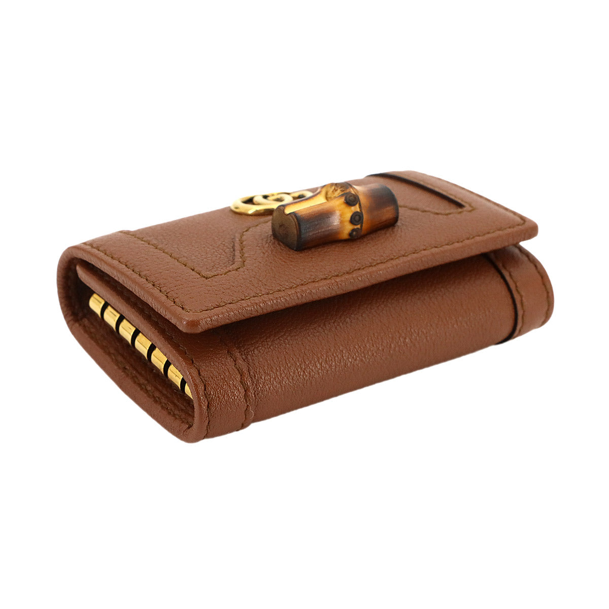 Bamboo 6 Key Case Leather Brown 658686