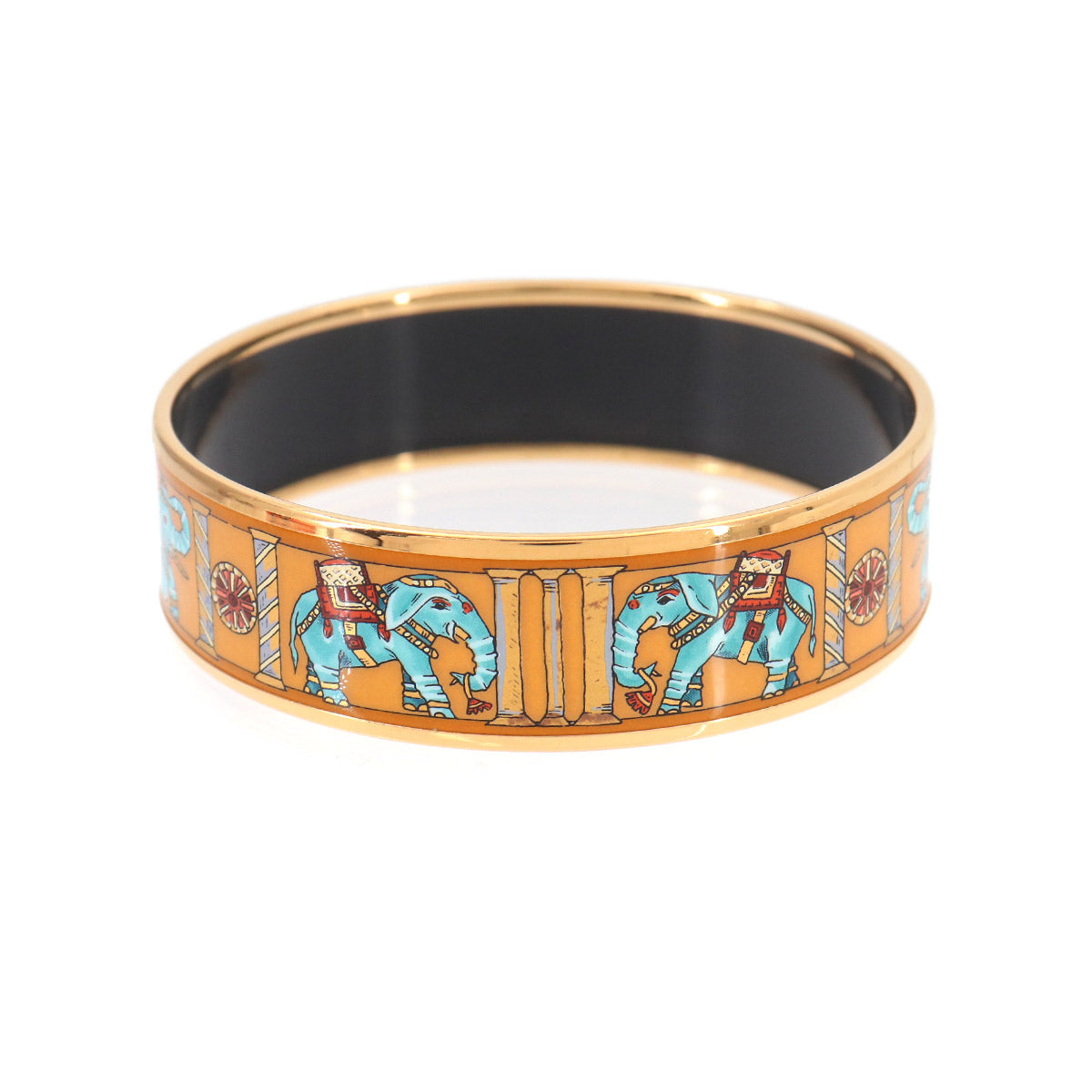Email GM Bracelet Bangle Multicolor Gold Elephant Accessory