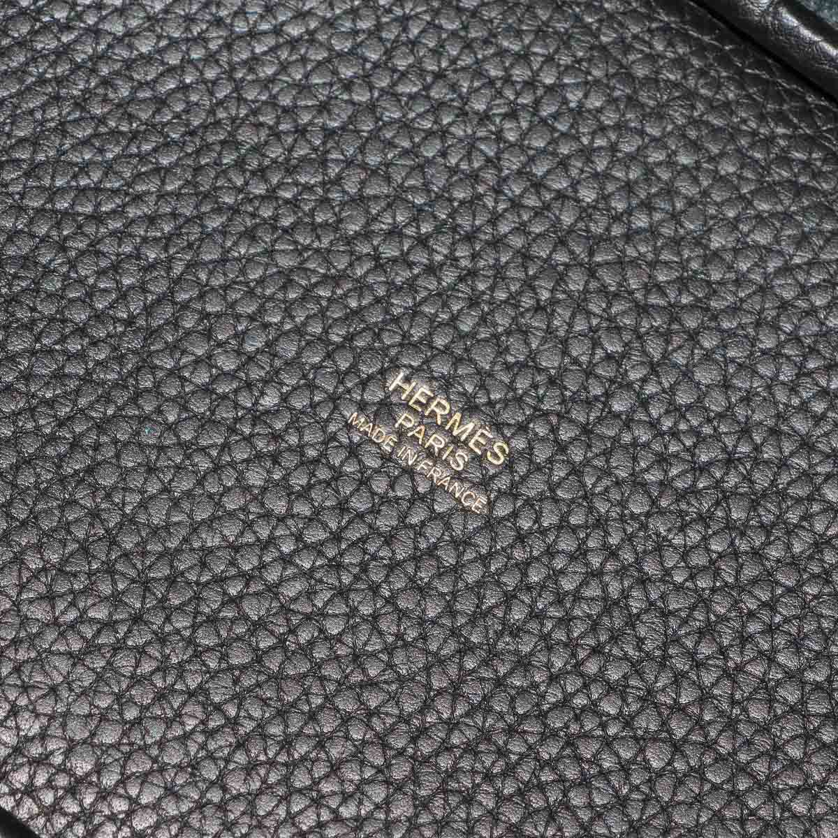 Picotin Lock PM Hand Bag Taurillon Clemence Black Y