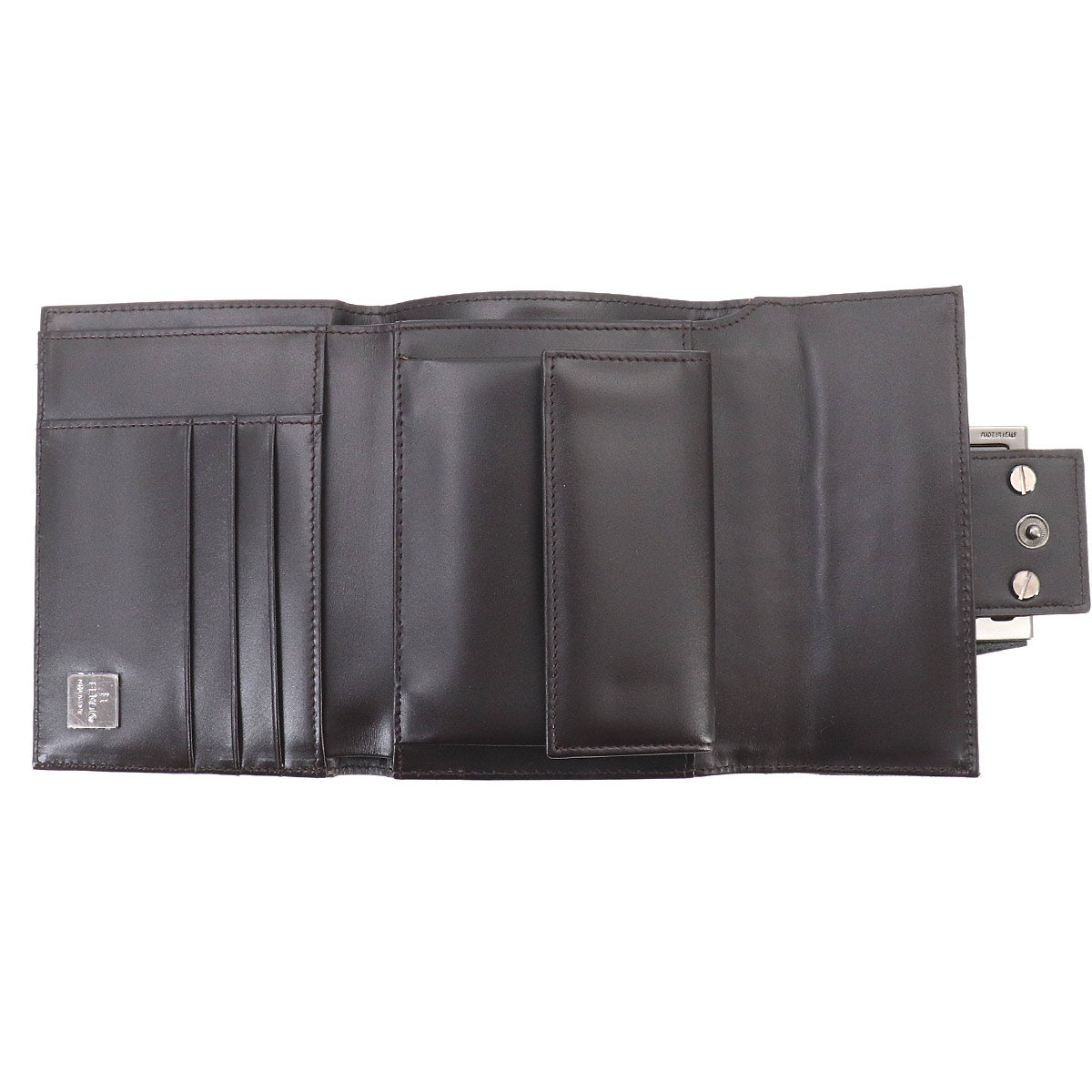 Zucca Wallet Canvas Leather Brown 8M0023