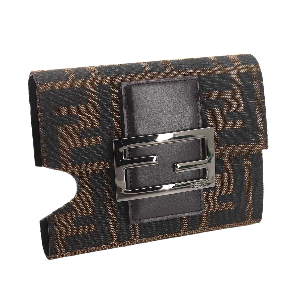 Zucca Wallet Canvas Leather Brown 8M0023