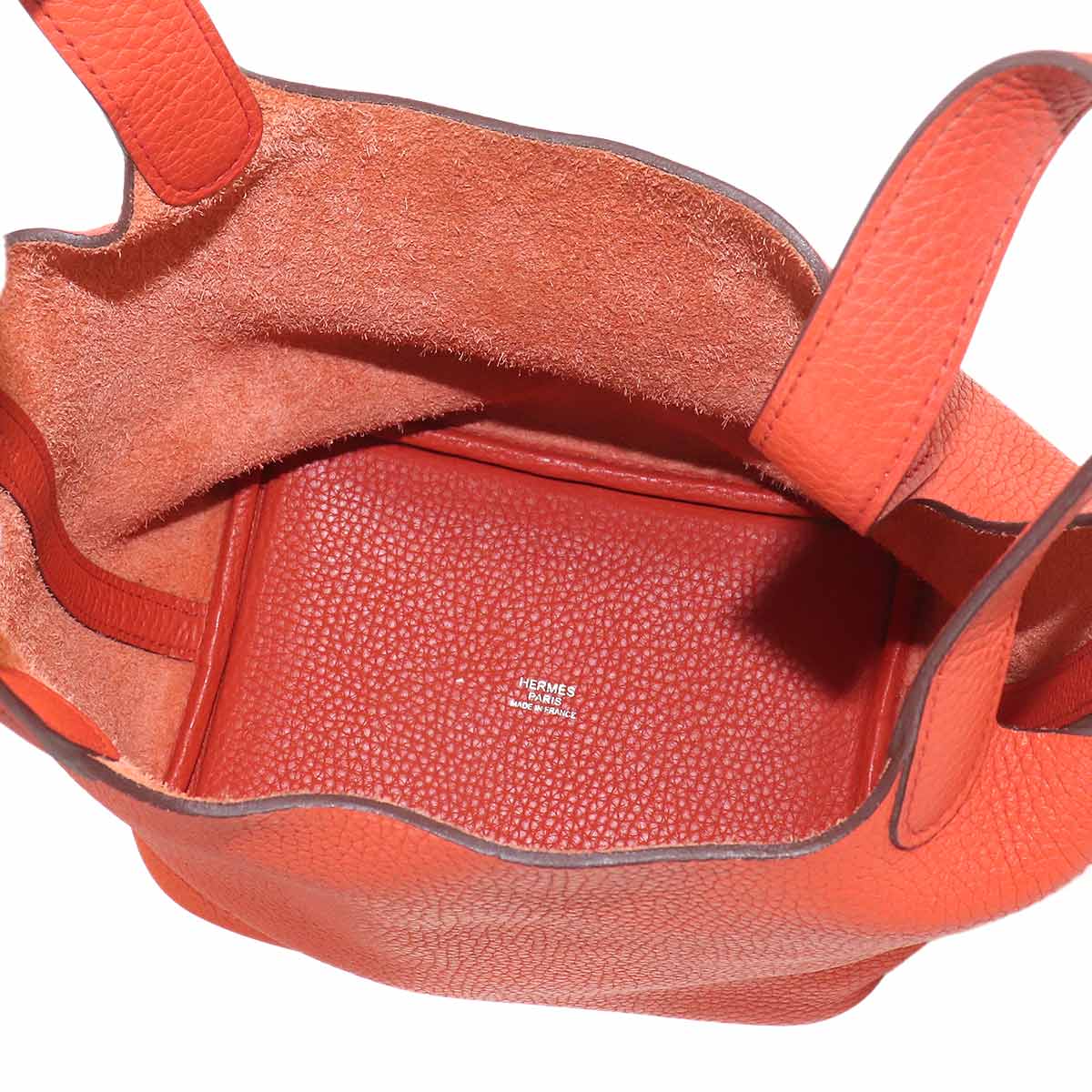 Picotin Lock PM Hand Bag Taurillon Clemence Terre Battue Purse