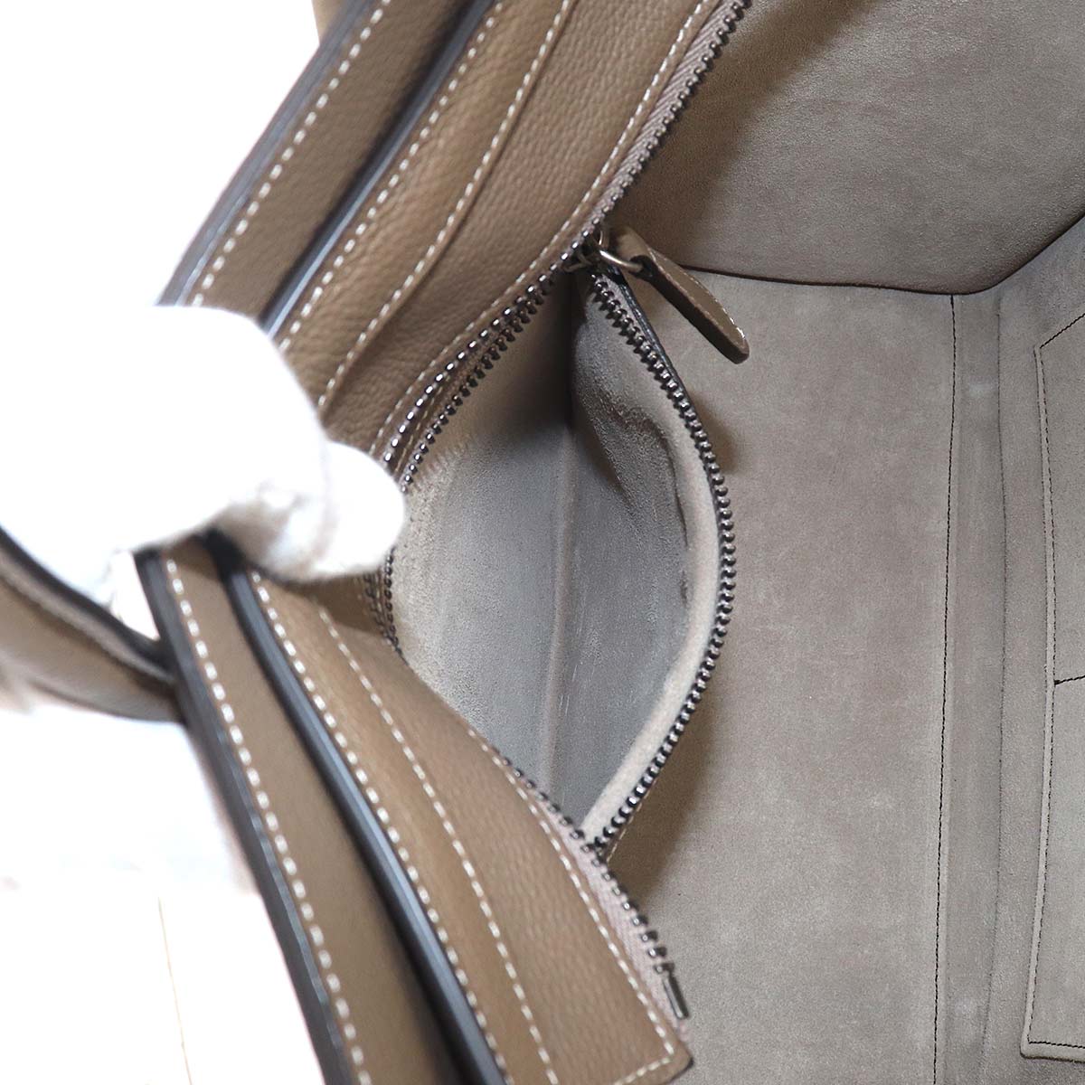 Luggage Micro Shopper Hand Bag Leather Souris 189793 Purse
