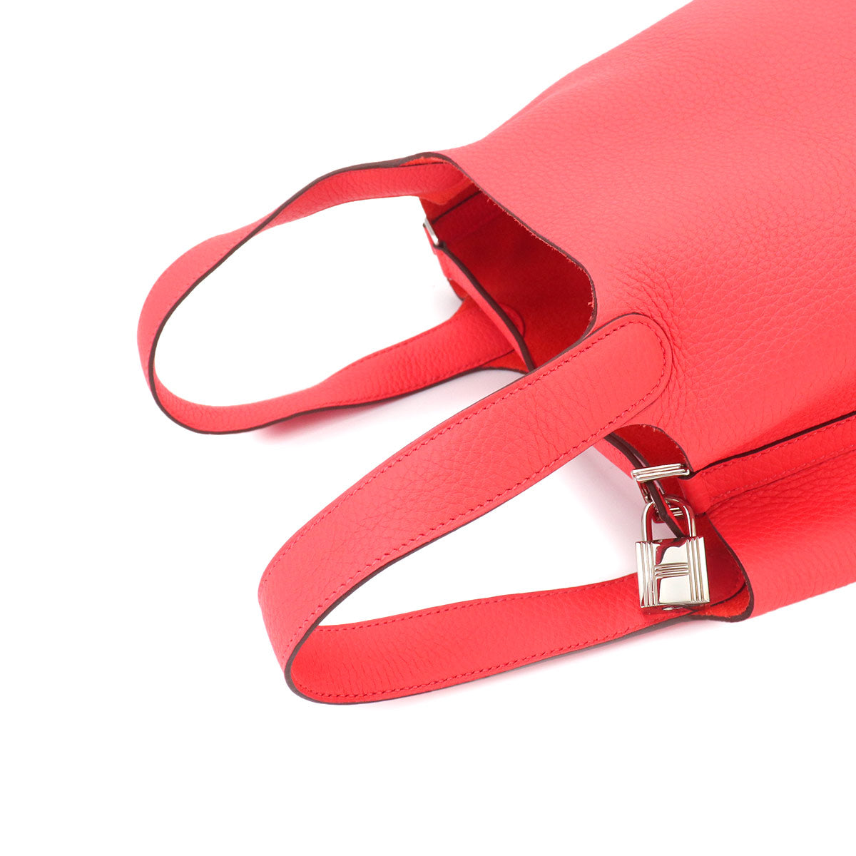 Picotin Lock PM Hand Bag Taurillon Clemence Rose Texese