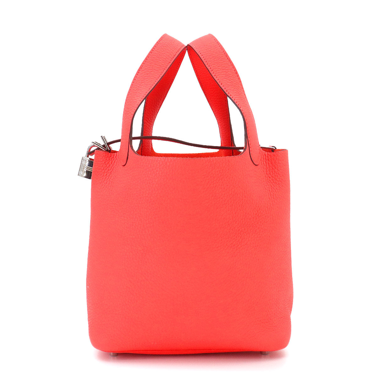 Picotin Lock PM Hand Bag Taurillon Clemence Rose Texese