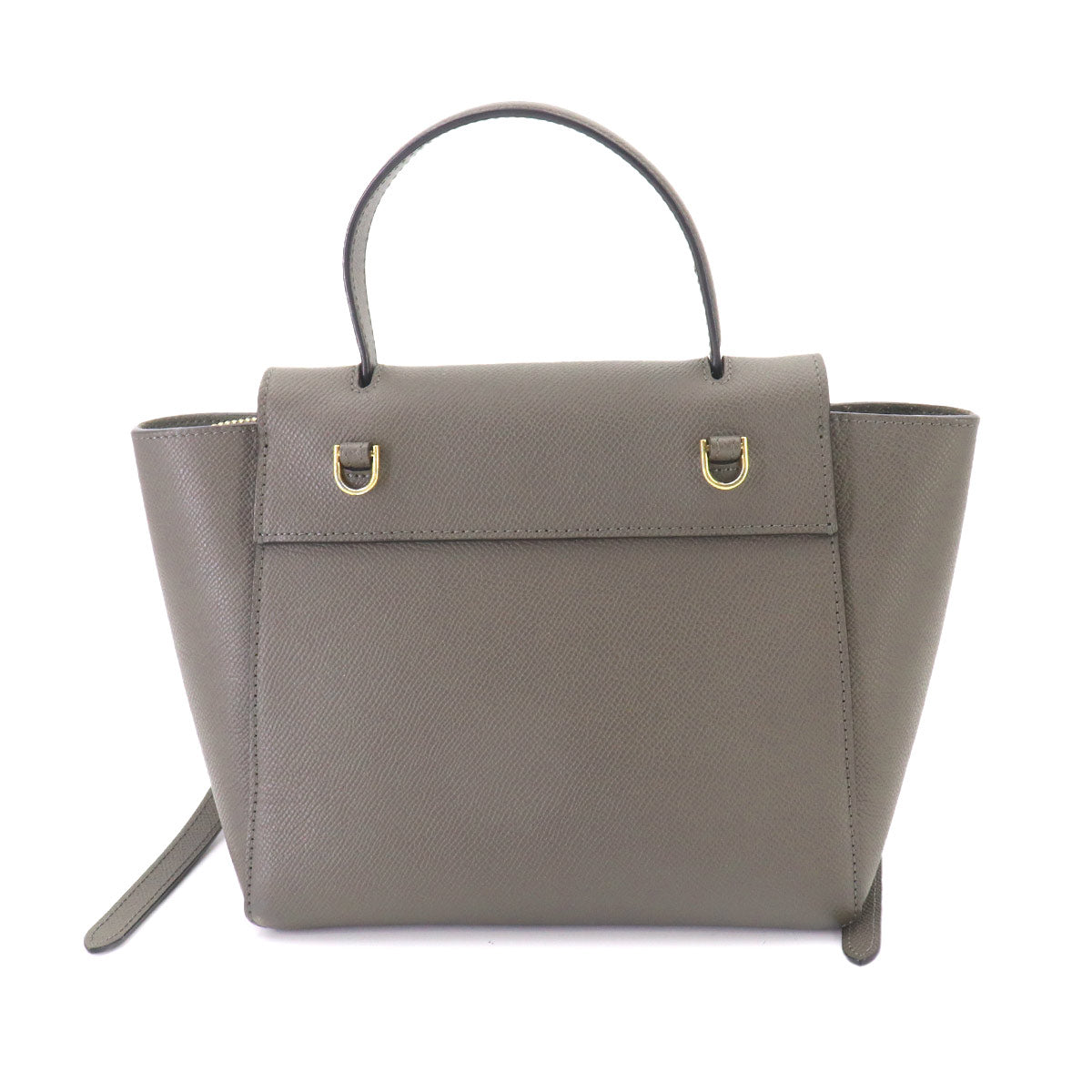 Belt Bag Nano 2way Hand Shoulder Bag Leather Gray 189003