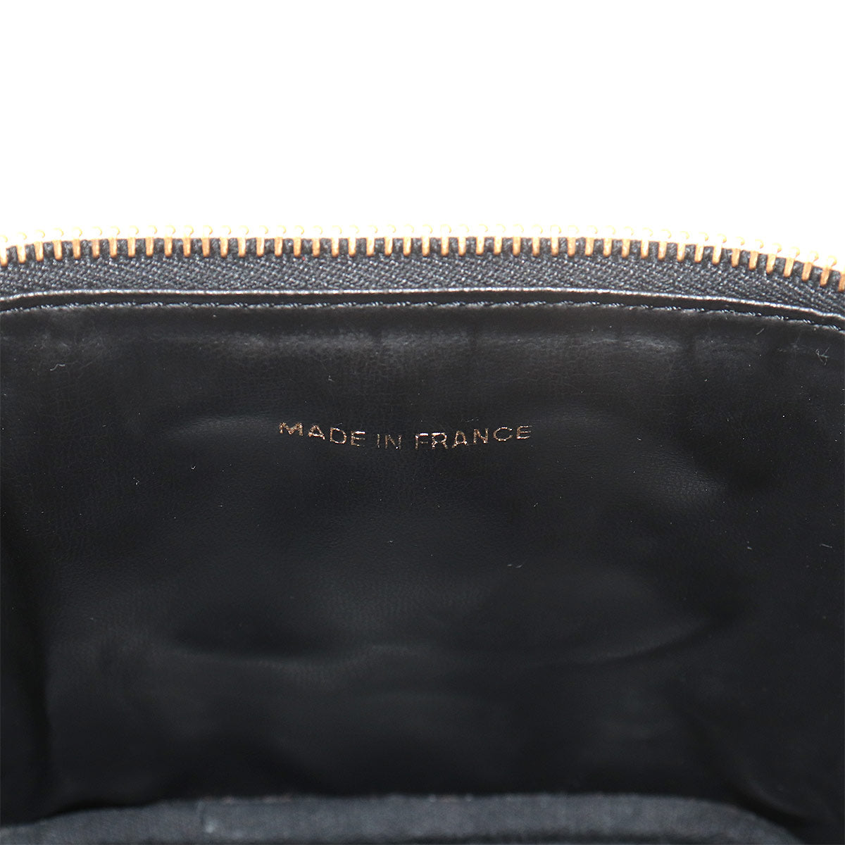 Vanity Hand Bag Leather Black A01998 Coco Logos Vintage Purse
