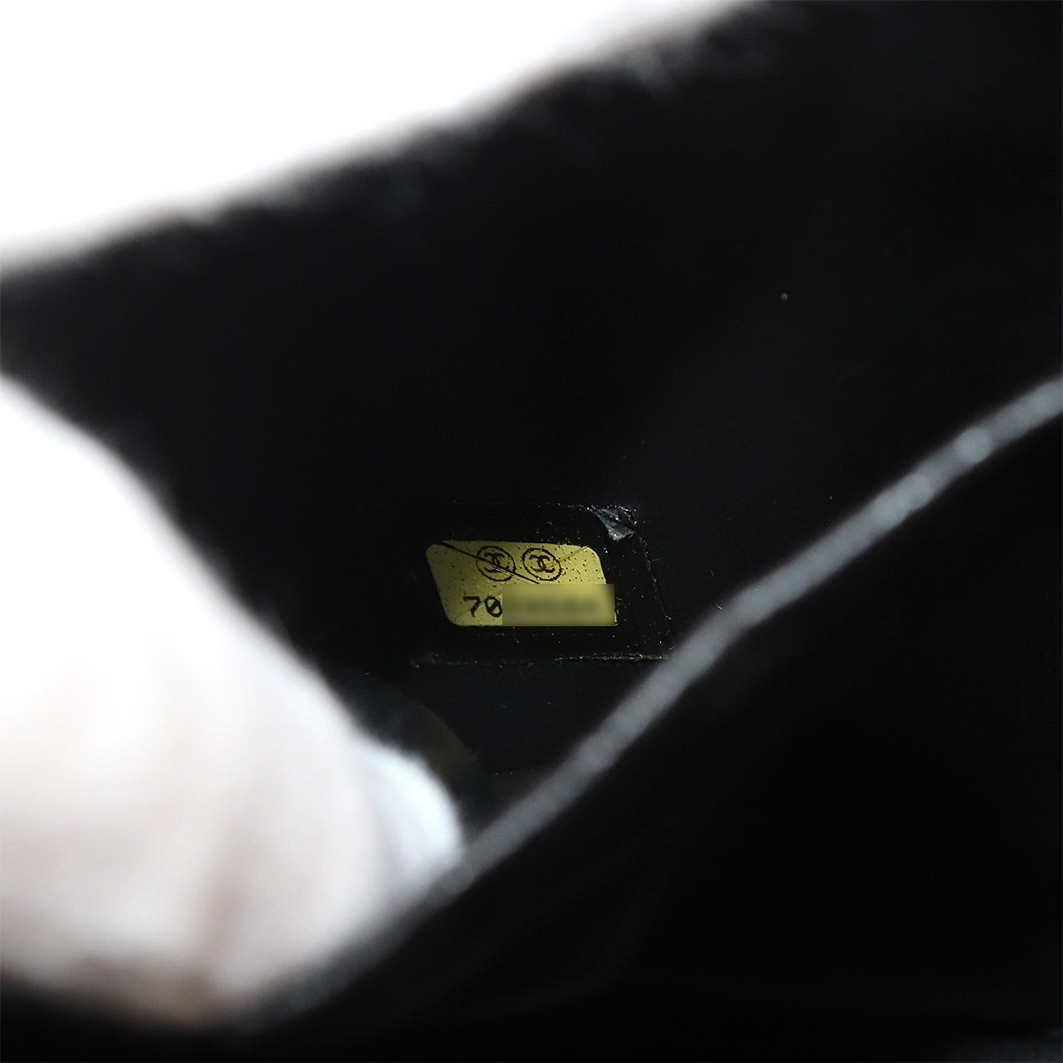Vanity Hand Bag Leather Black A01998 Coco Logos Vintage Purse