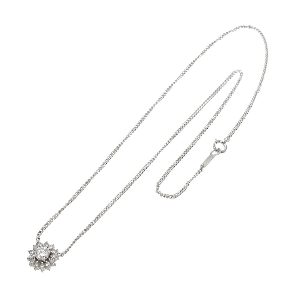 Diamond 0.62ct Necklace Pt Platinum