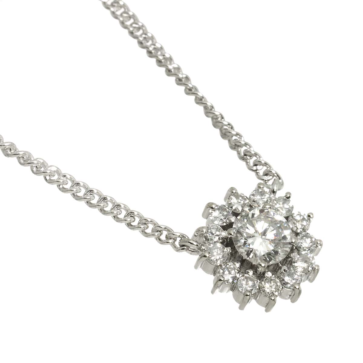 Diamond 0.62ct Necklace Pt Platinum