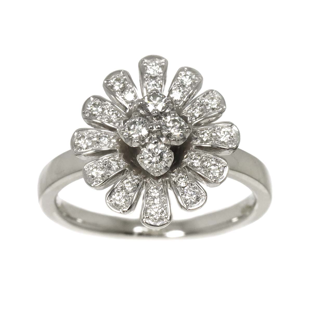 Diamond 0.41ct Ring Pt Platinum size6(US)