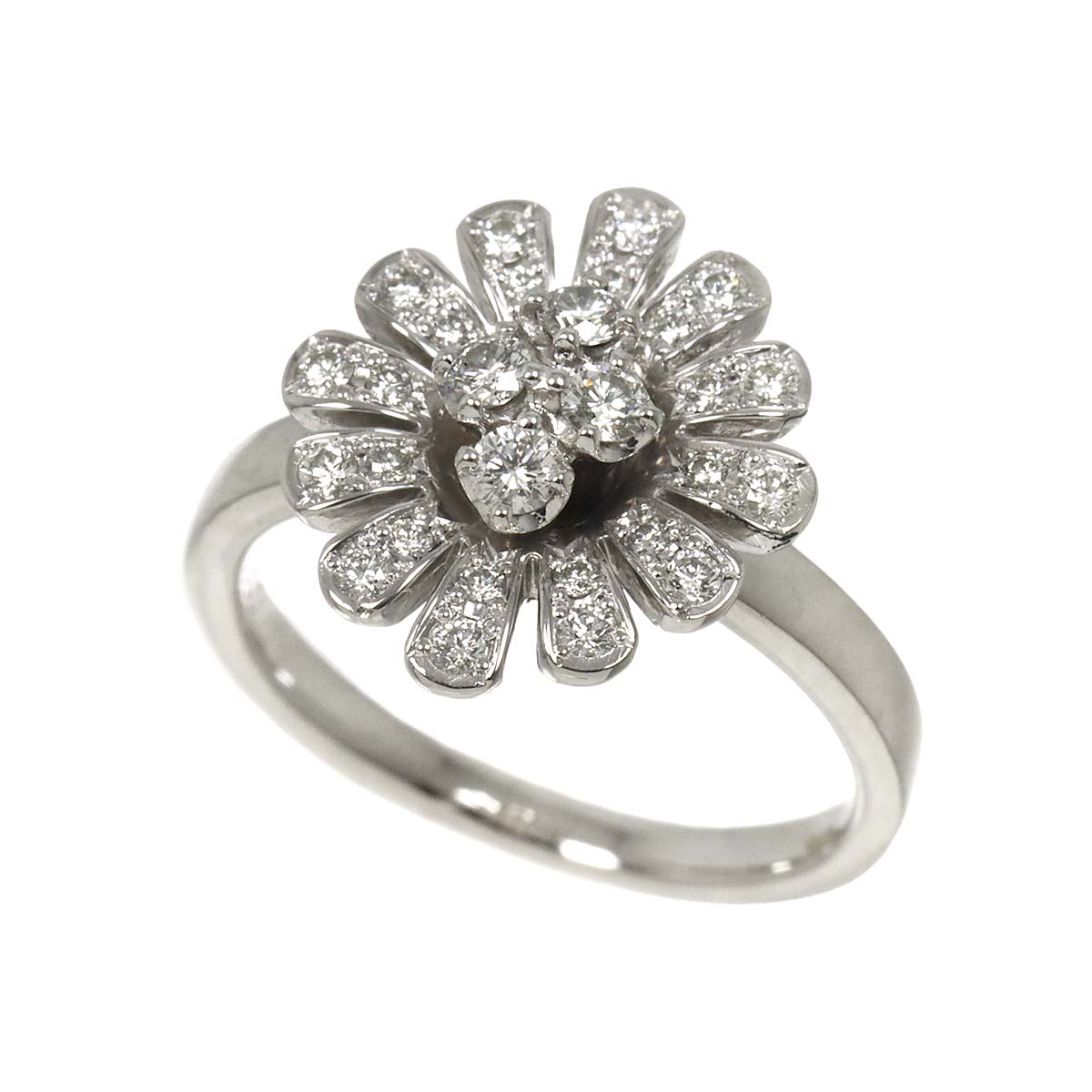 Diamond 0.41ct Ring Pt Platinum size6(US)