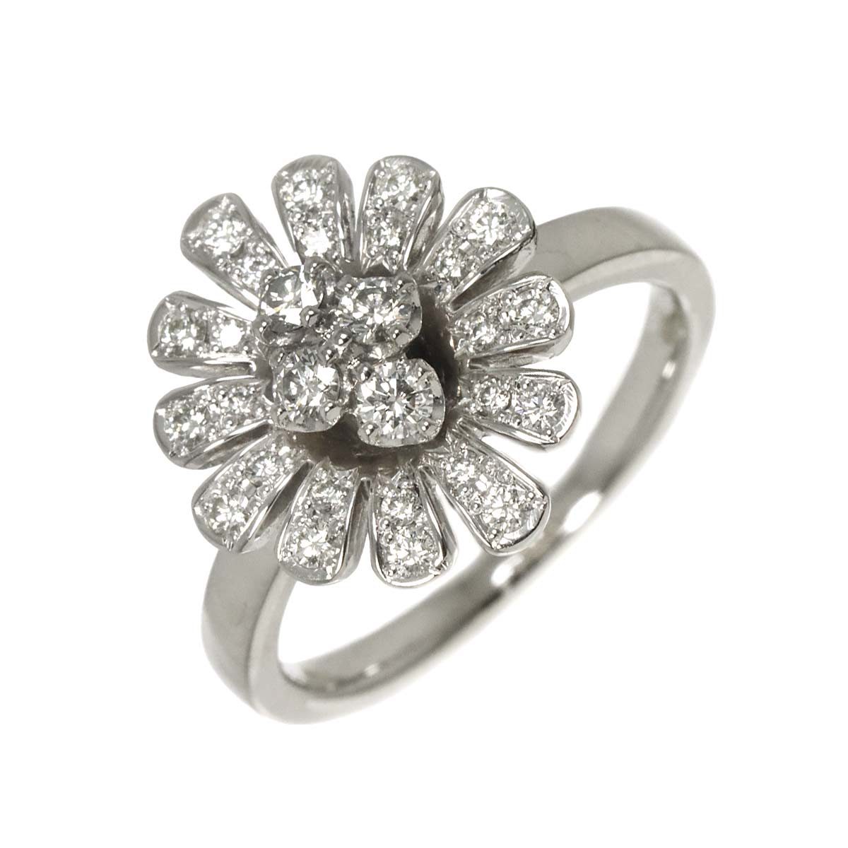 Diamond 0.41ct Ring Pt Platinum size6(US)