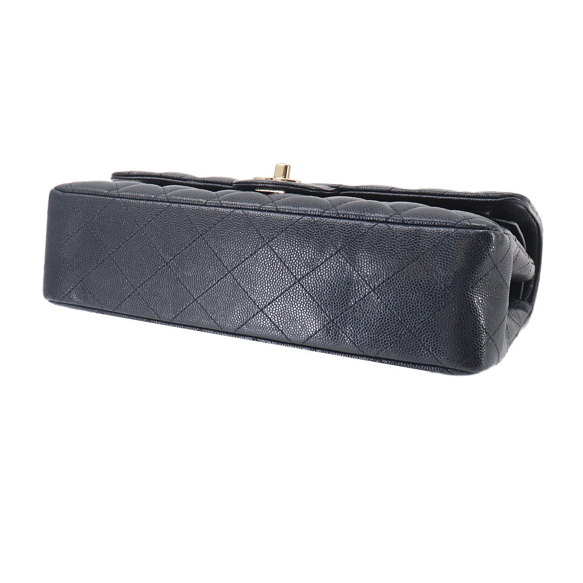 Matelasse 25 Chain Shoulder Bag Leather Navy A01112 Purse