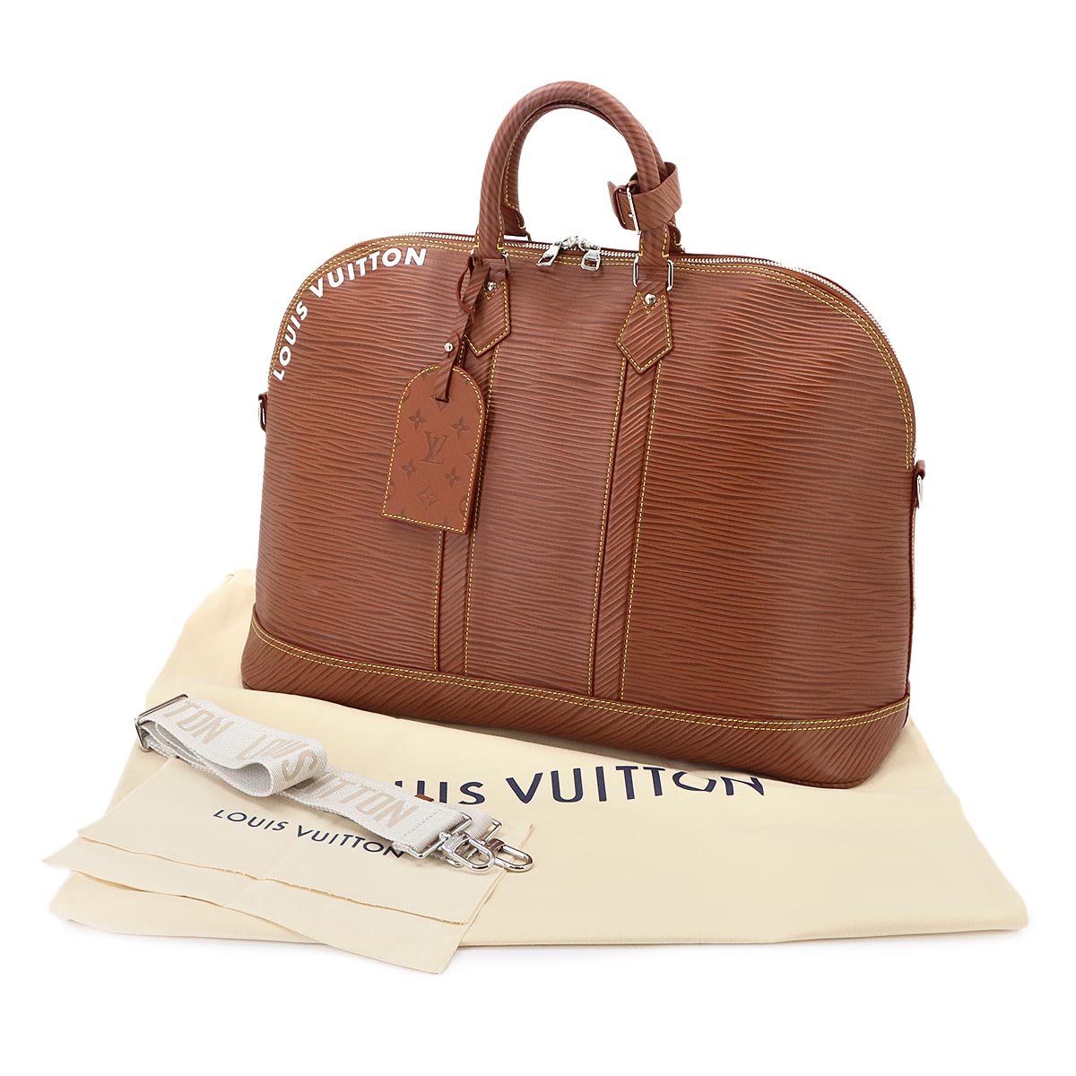 Epi XL Alma Travel GM Hand Shoulder Bag Cognac M23102