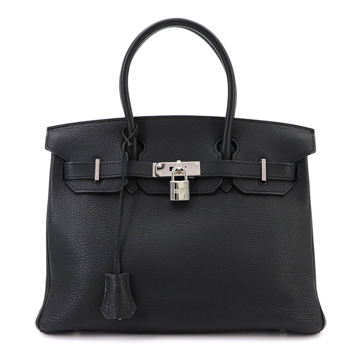 Birkin 30 Veau Togo Black Hand Bag Noir Purse