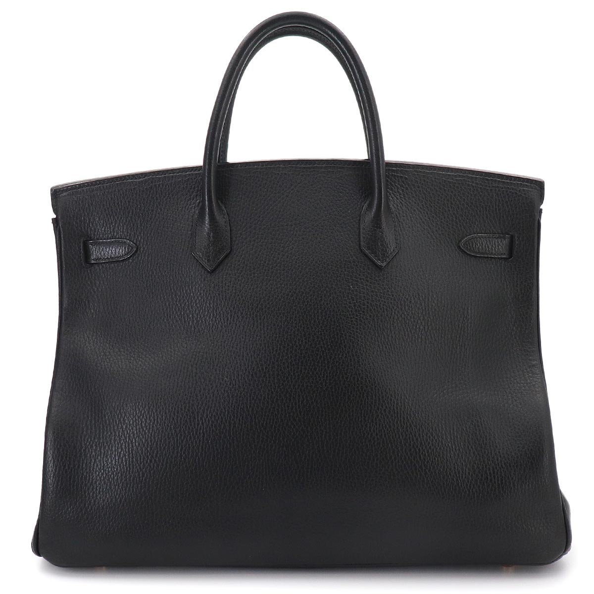 Birkin 40 Ardennes Leather Black Hand Bag Vintage Purse