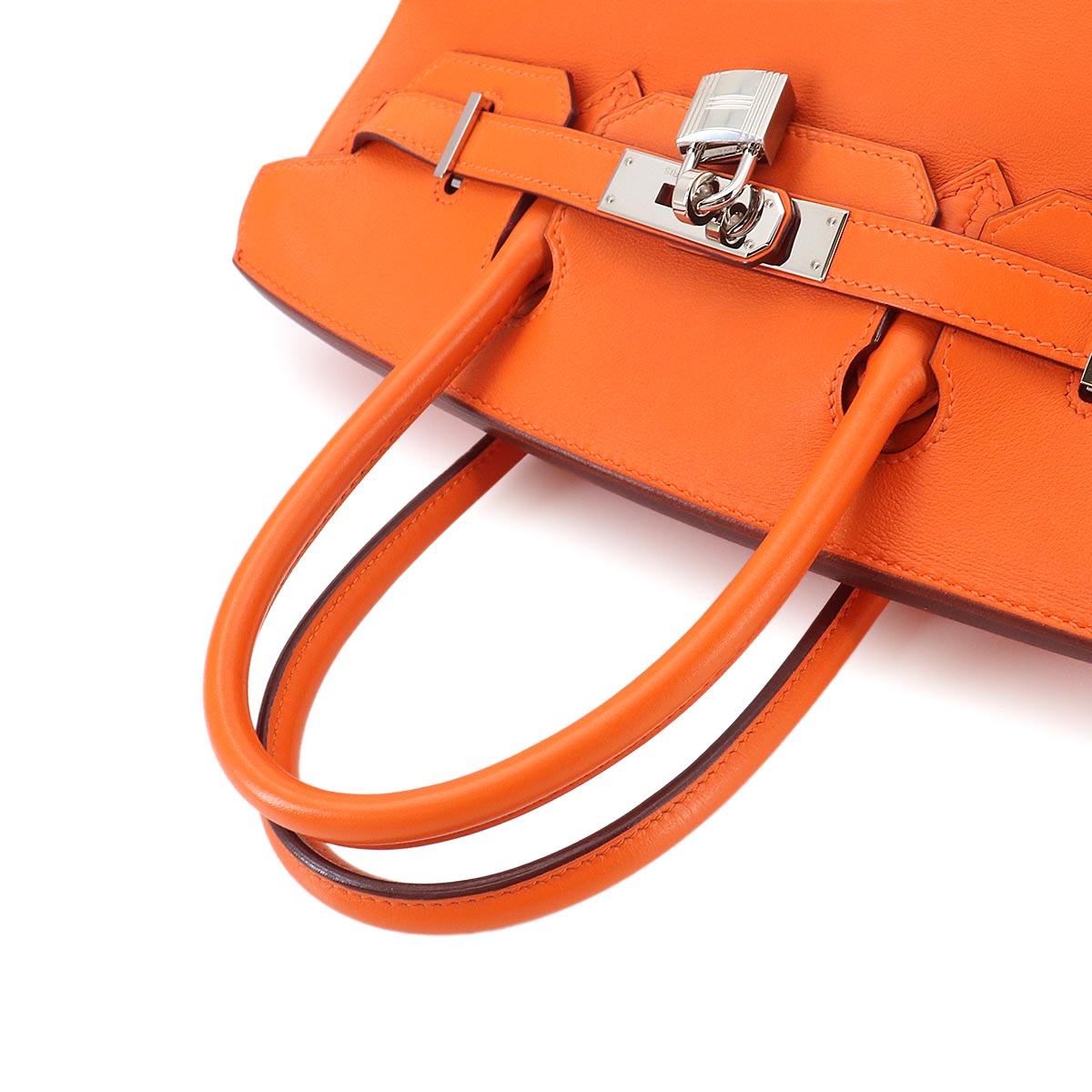 Birkin 30 Veau Swift Orange Hand Bag Purse
